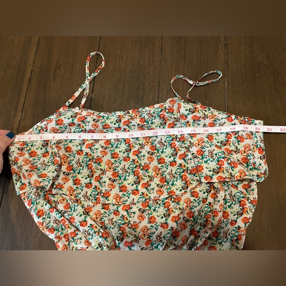 🔴 Papaya Floral Romper NWOT - Picture 5 of 10